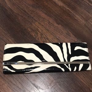 Zebra print clutch